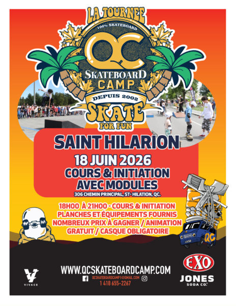 Cours et initiation au skate avec des professionnels à Saint-Hilarion le 18 juin prochain de 18 h à 21 h. 