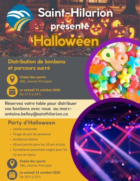 Halloween 2026 à Saint-Hilarion. Distribution de bonbons et party. 